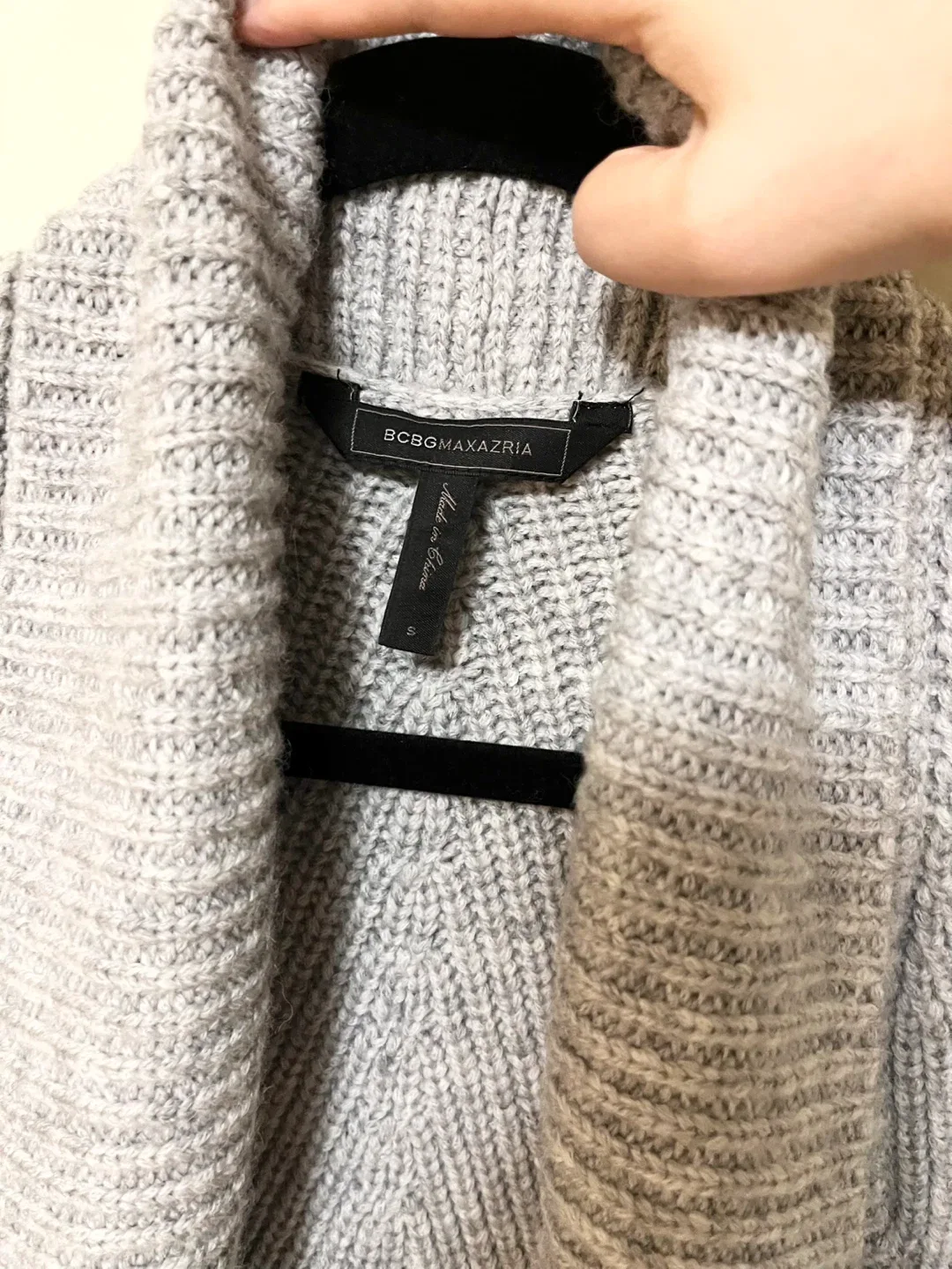 BCBGMAXAZRIA Grey Knit Bolero Shrug image indicator(10)