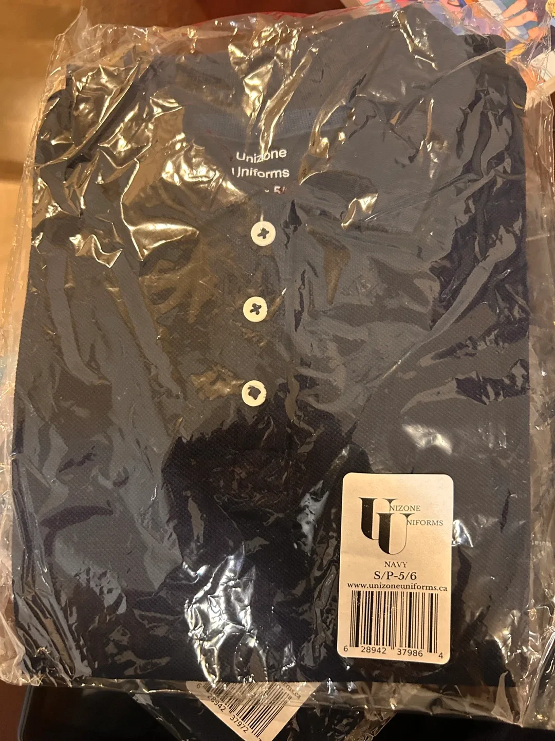 New Unizone Uniforms Navy Polo Shirt - Size S/P-5/6 image indicator(3)