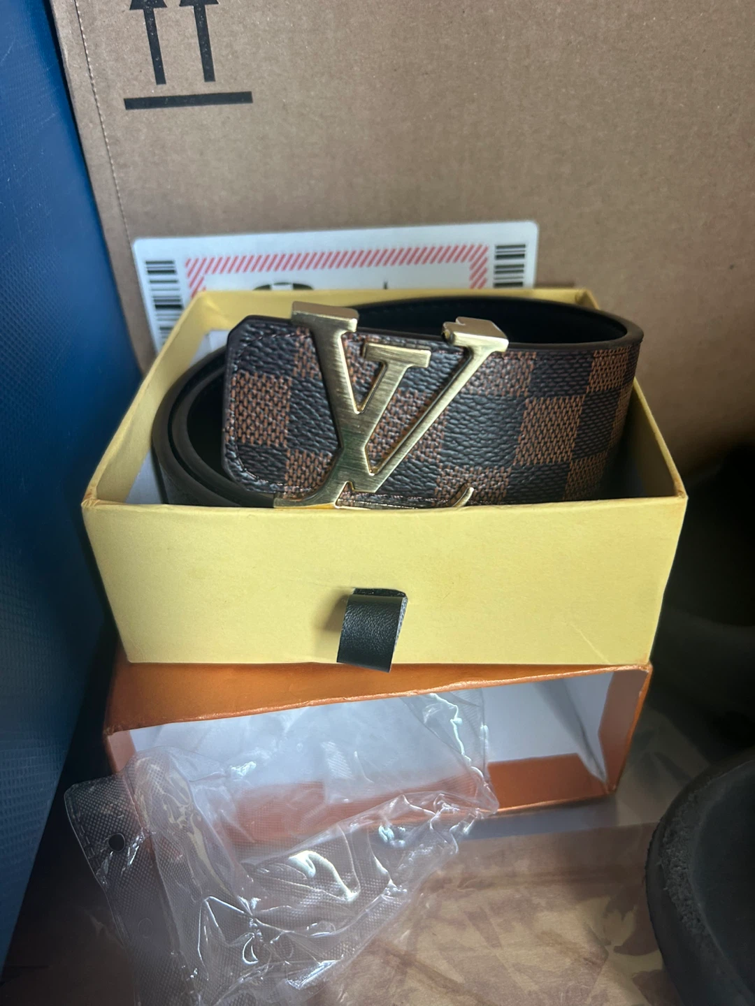 Louis Vuitton Damier Ebene Belt
