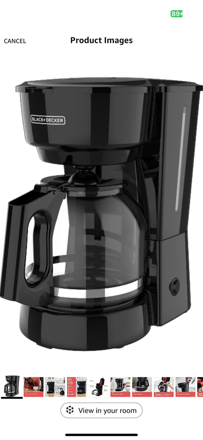 Black+Decker 12-Cup Coffee Maker - Brews Hotter
