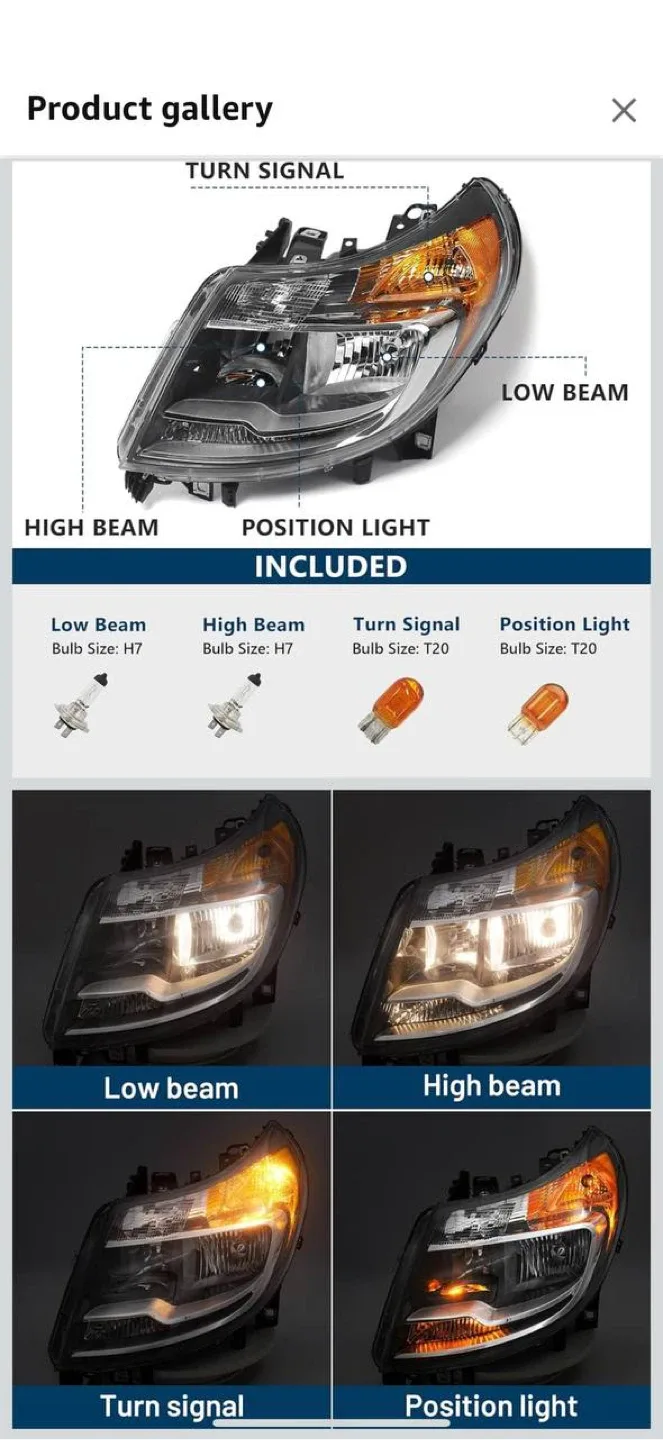 KACHIR Headlight Assembly for Ram 2014–2022 image indicator(7)