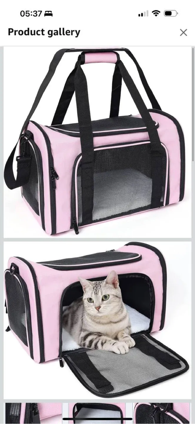 Mile High Life Pet Carrier – Large Size, Pink 💖 image indicator(5)