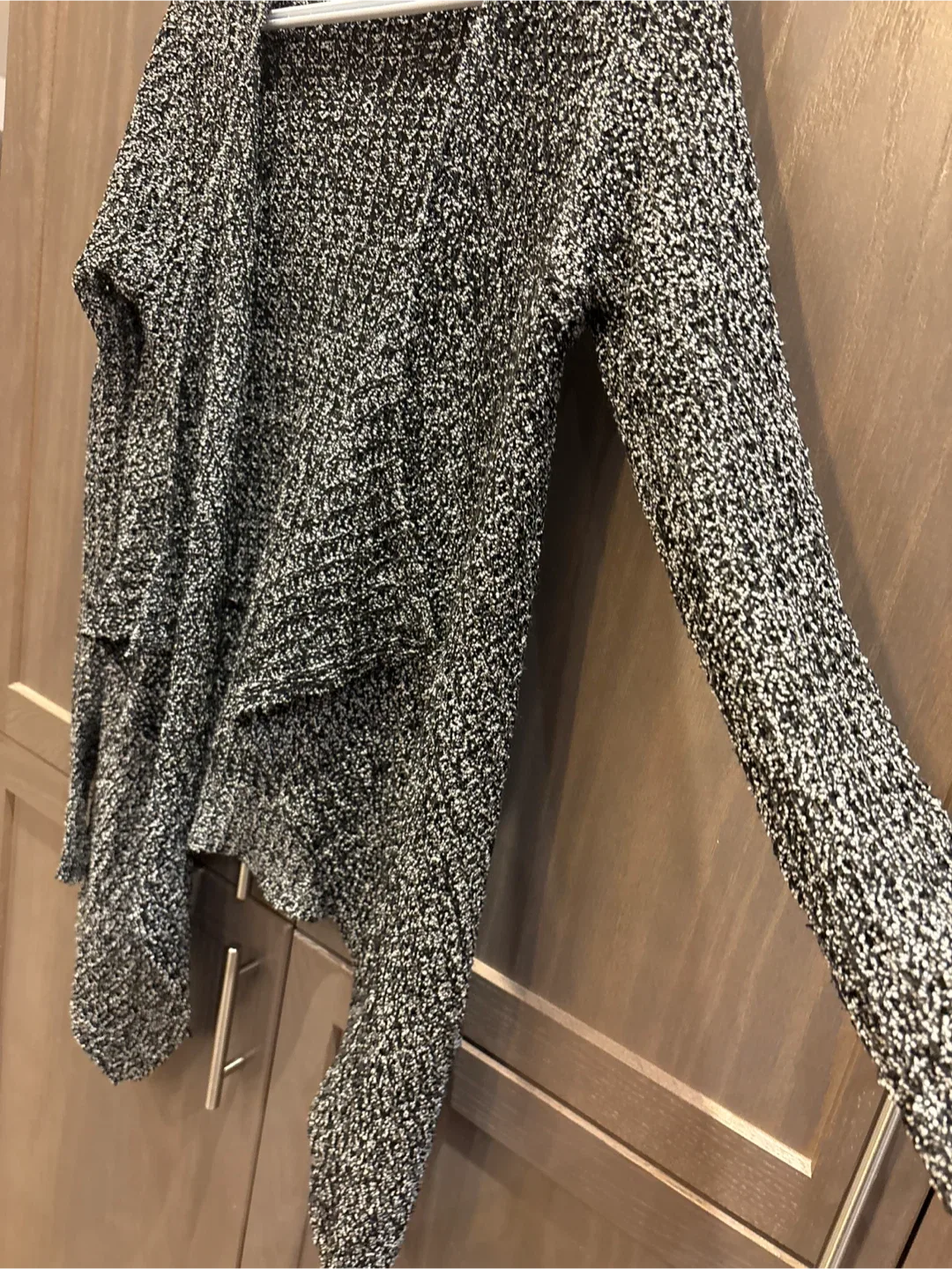 Open Knit Cardigan - Black & White image indicator(3)