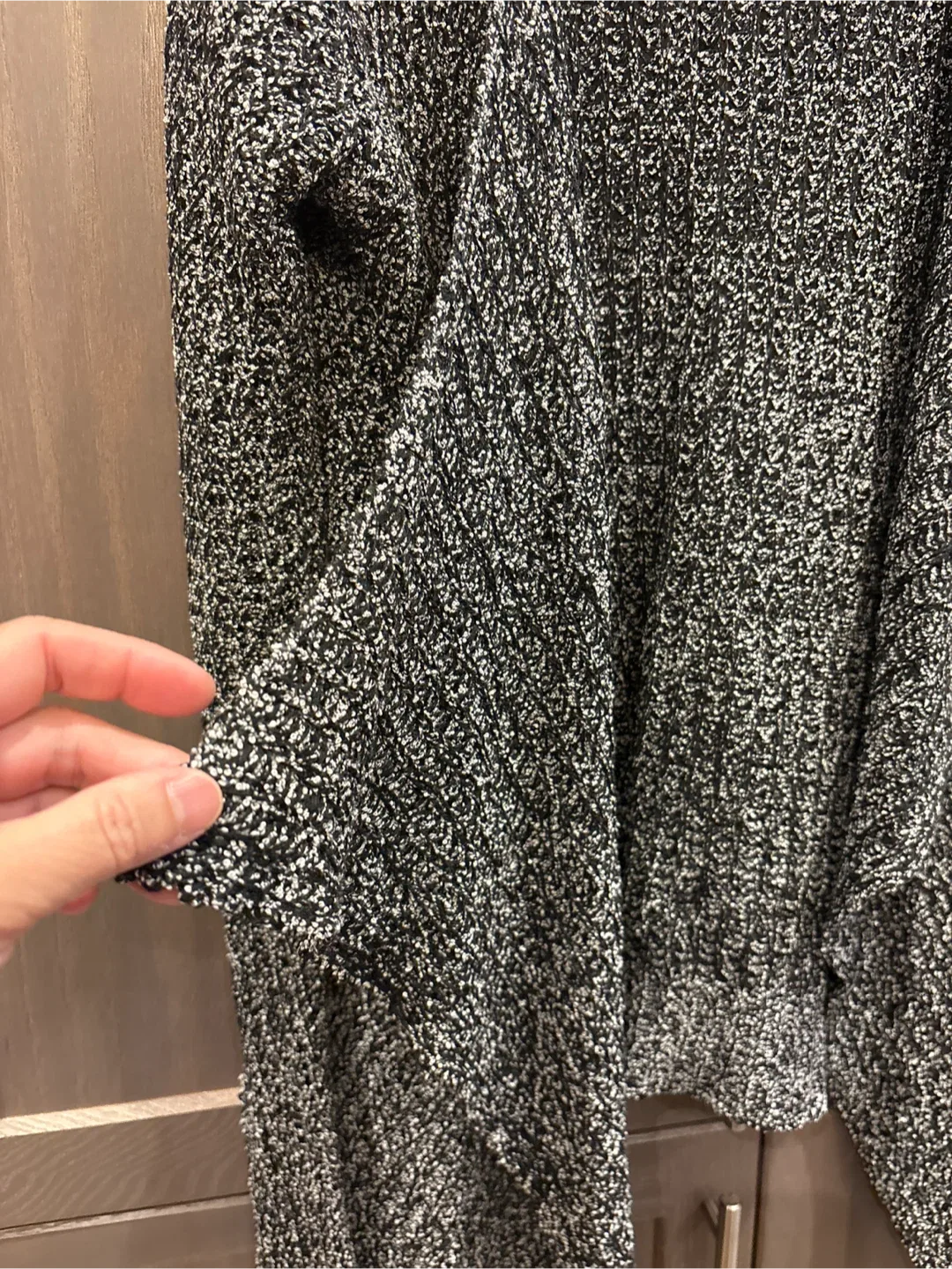 Open Knit Cardigan - Black & White image indicator(2)