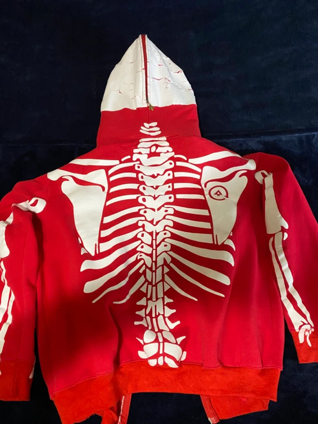 LRG Dead Serious Red Skeleton Full Zip-Up Hoodie *** image indicator(2)
