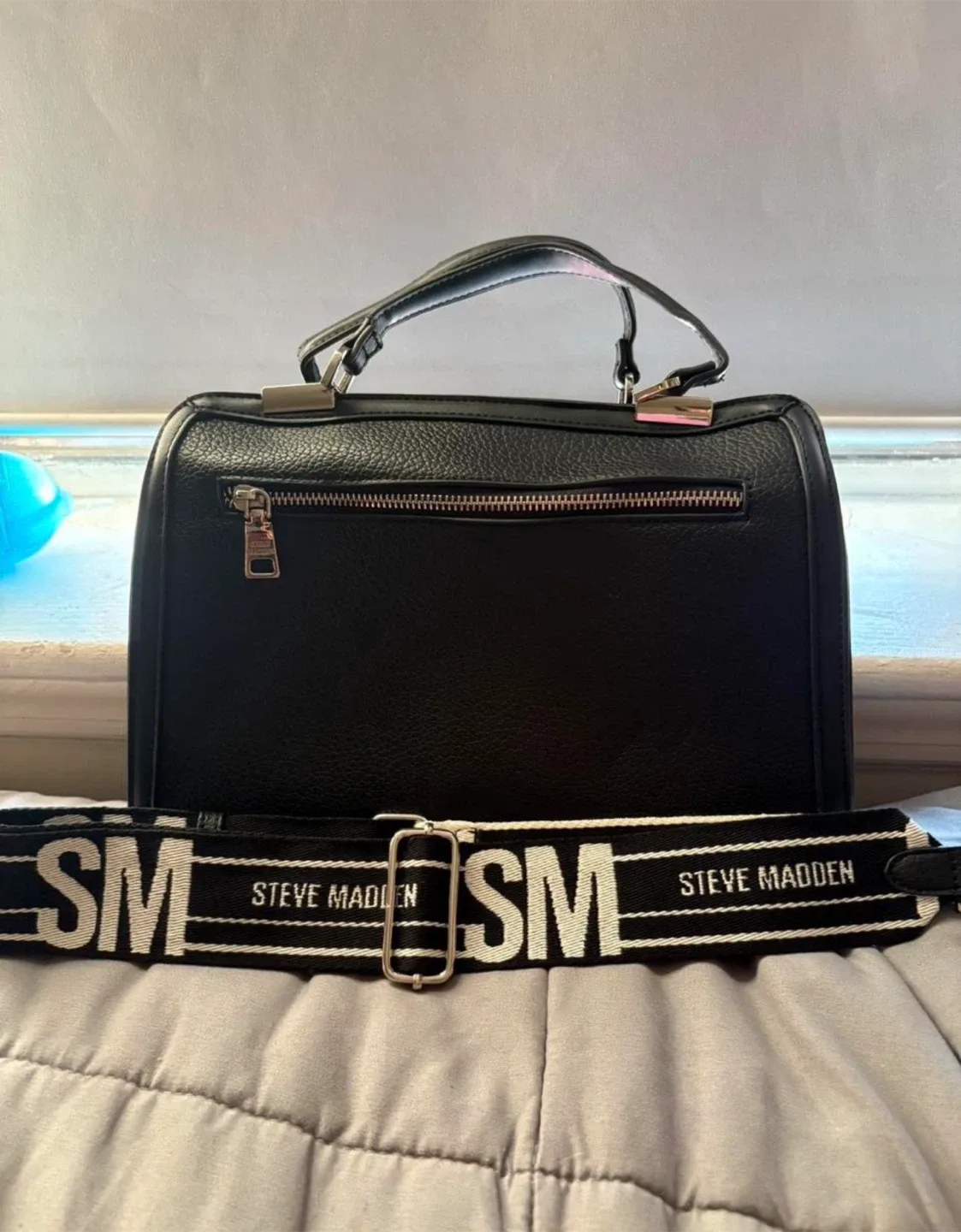 Steve Madden Black Satchel Bag image indicator(2)