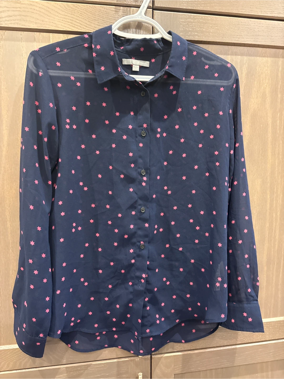 Uniqlo Women's Button-Down Shirt - Size L