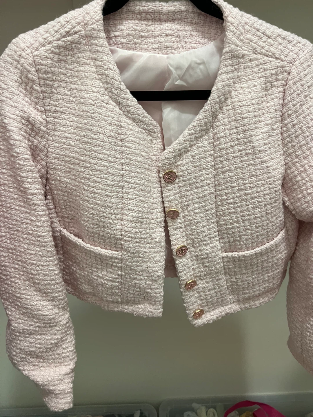Chanel Pink Tweed Jacket