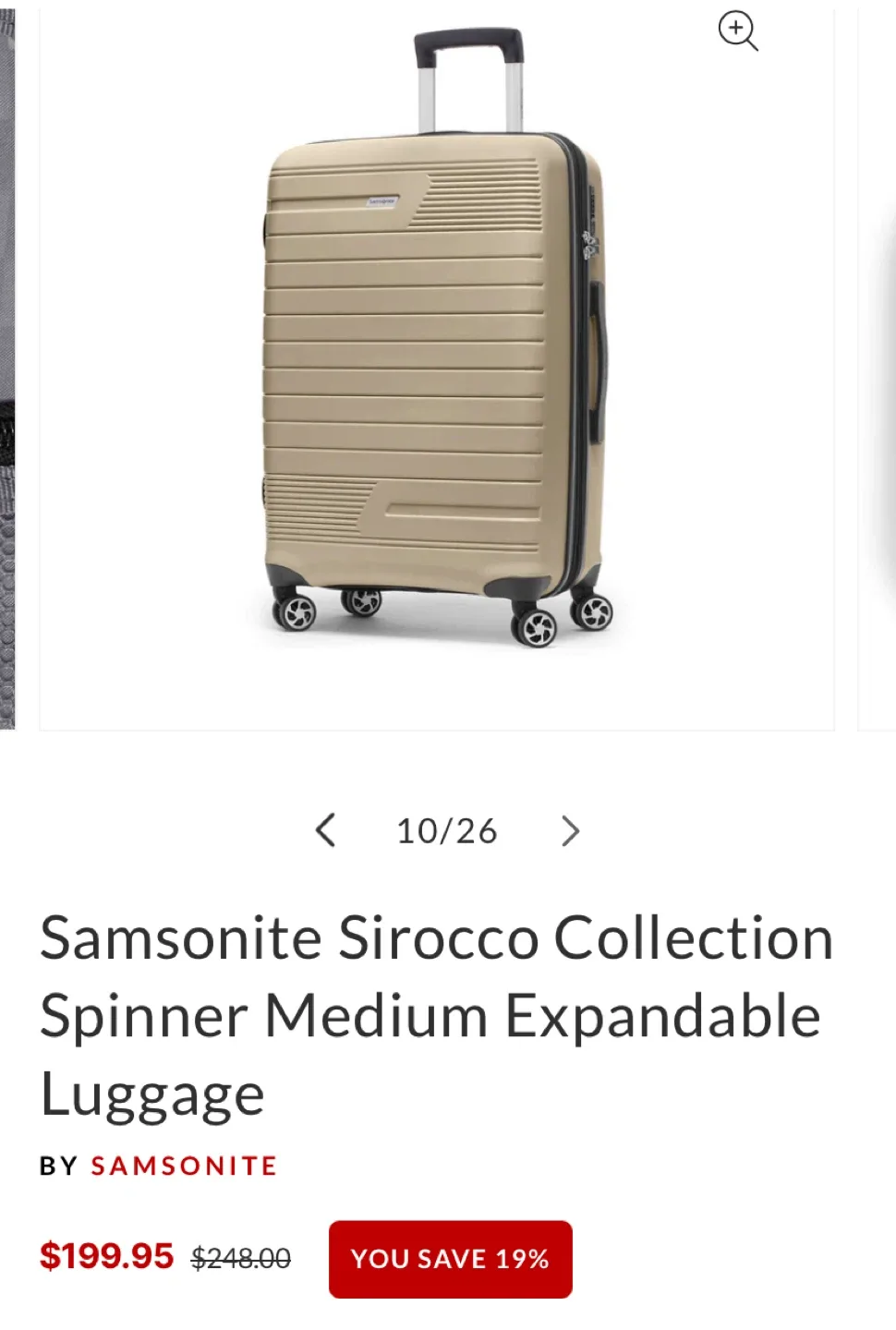 Samsonite Hard Shell medium expandable Suitcase image indicator(10)