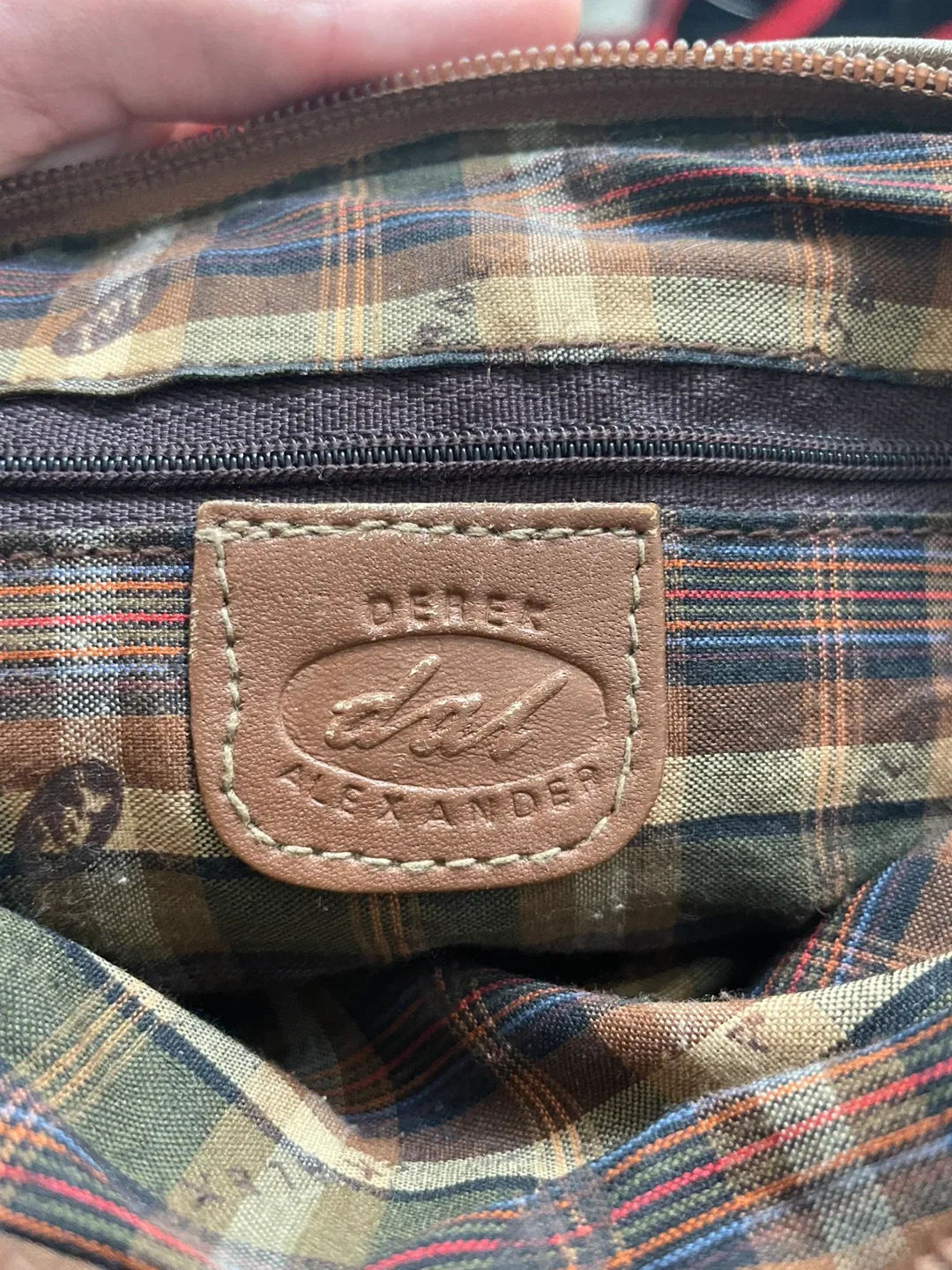 Derek Alexander Brown Leather Crossbody Bag image indicator(2)