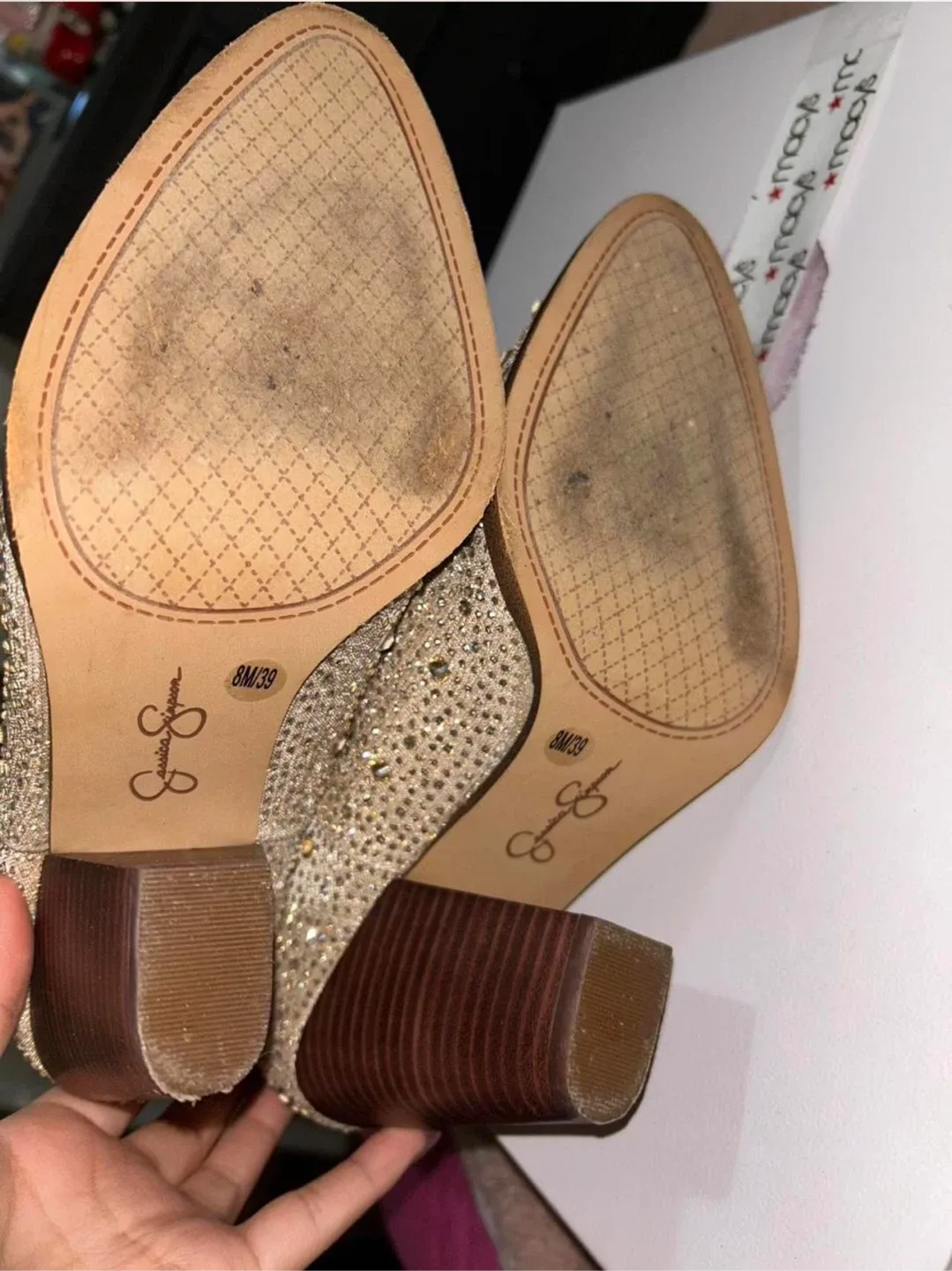 Jessica Simpson Rhinestone Cowboy Boots - Size 8 image indicator(3)