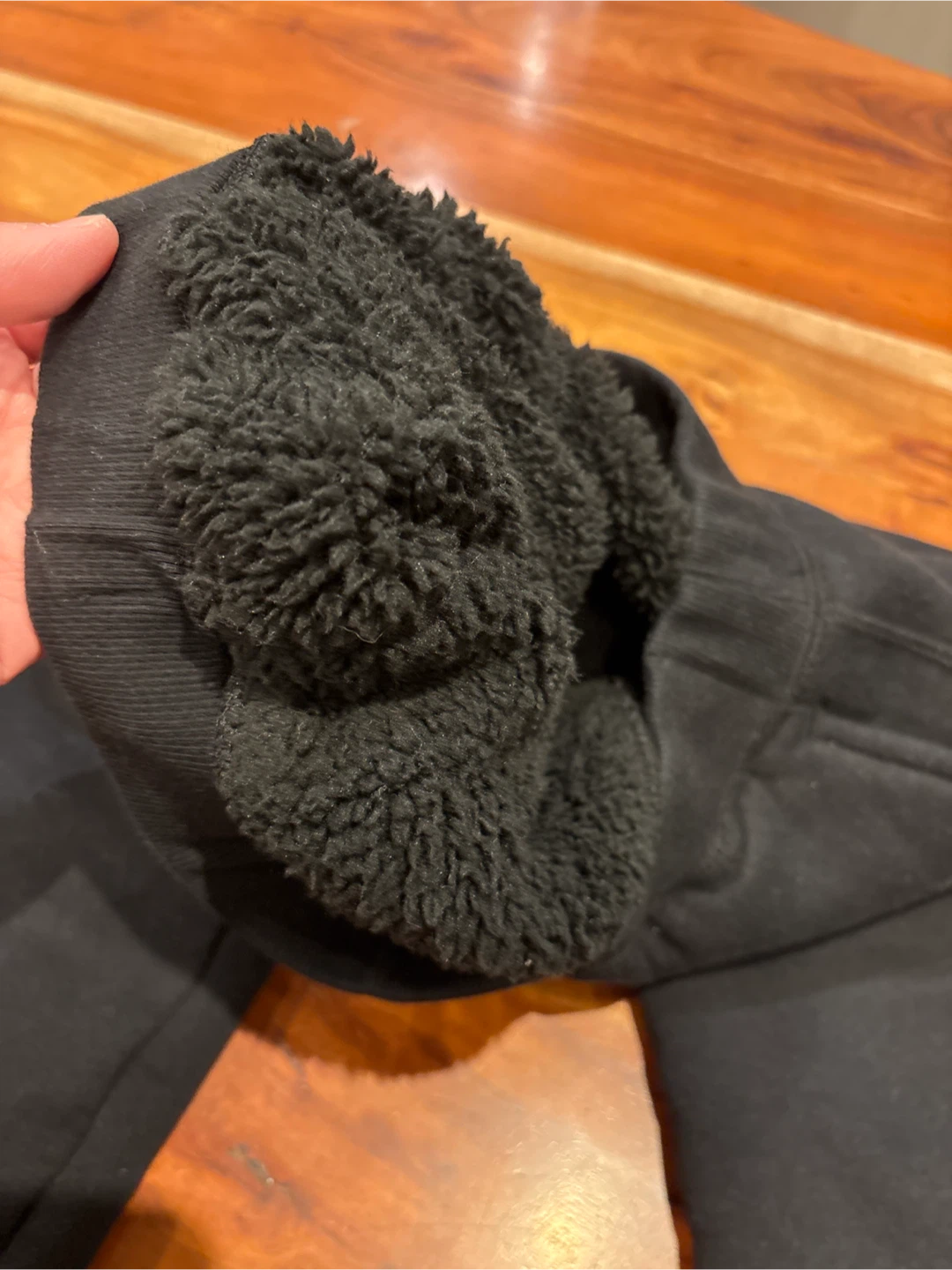 Uniqlo Kids Black Fleece Lined Sweatpants - photo 4