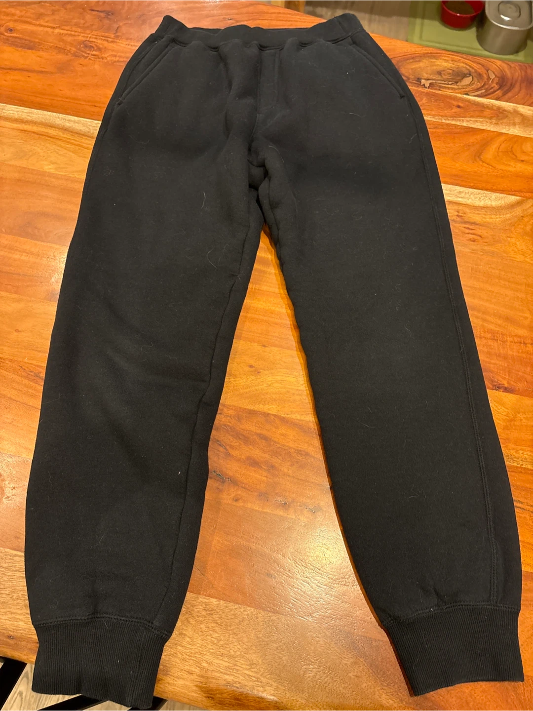 Uniqlo Kids Black Fleece Lined Sweatpants - photo 2