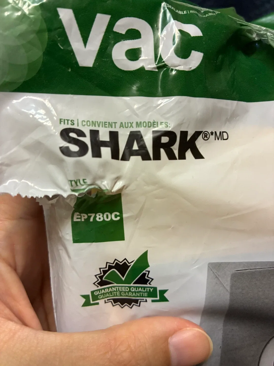 Shark Vac EP780C Vacuum Bags (6+1 filter) image indicator(2)