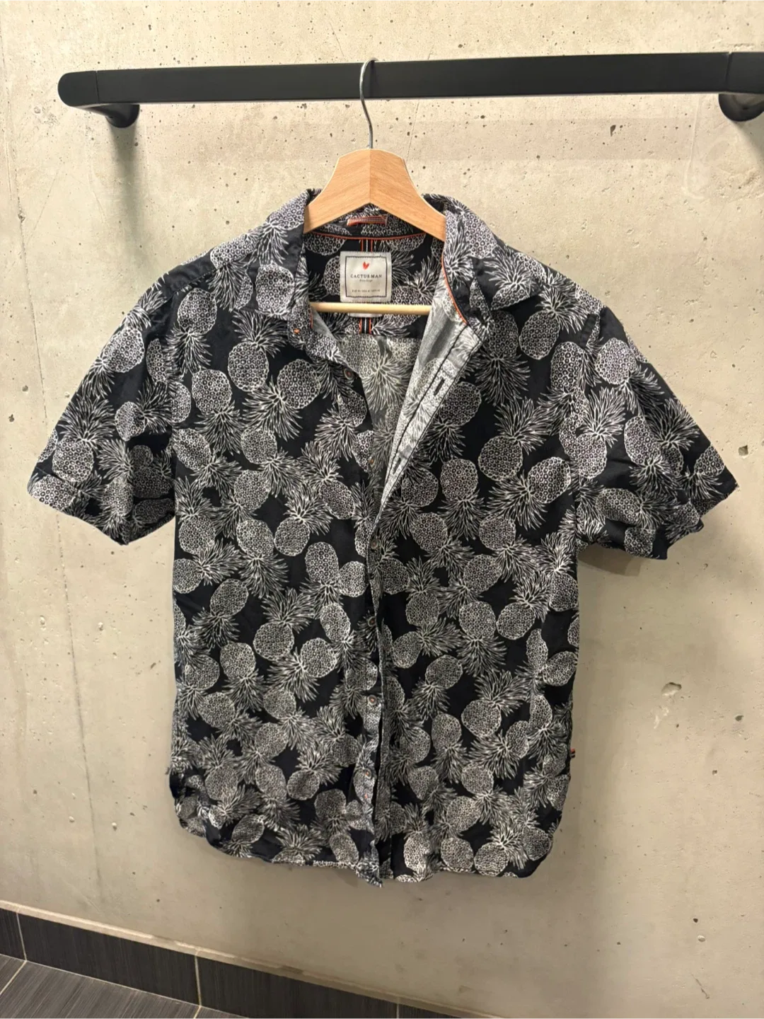 Pineapple Print Shirt - Size M