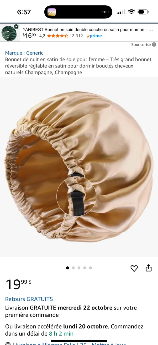 Satin Sleep Bonnet - New image indicator(3)