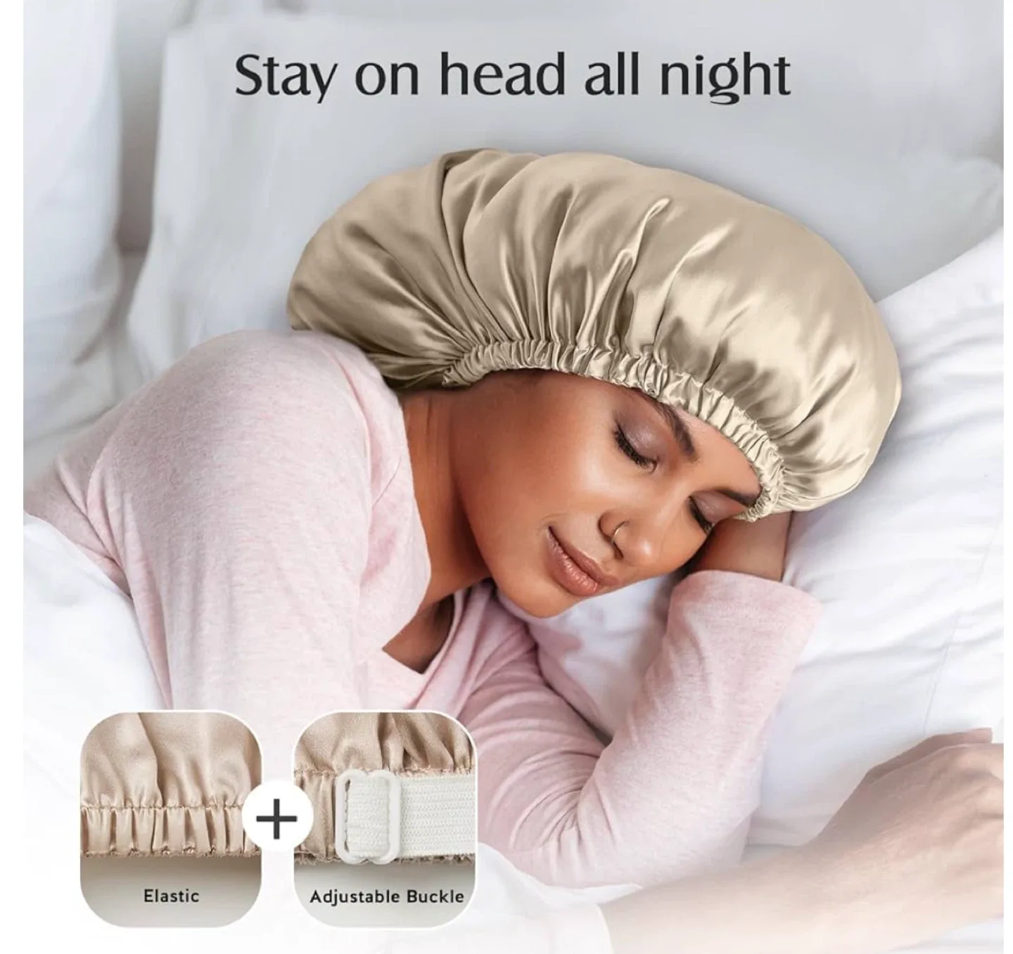 Satin Sleep Bonnet - New image indicator(2)