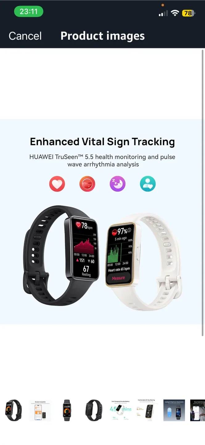 HUAWEI Smart Watch Band 9 image indicator(8)