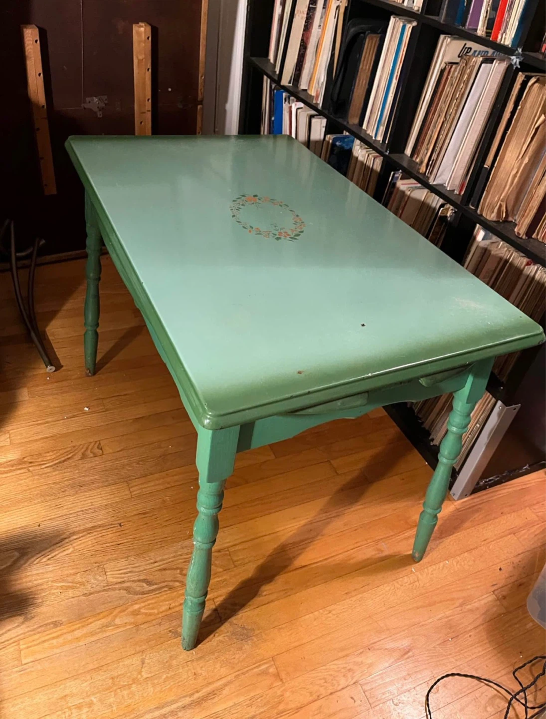Vintage TEPCO MCM Enamel-Topped Table