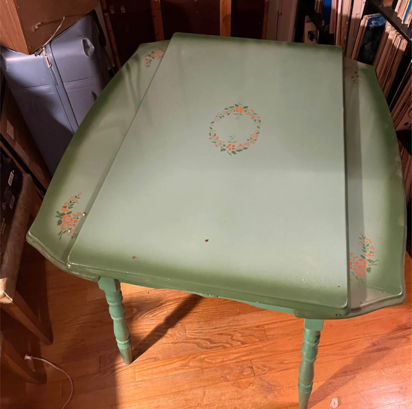 Vintage TEPCO MCM Enamel-Topped Table - photo 4