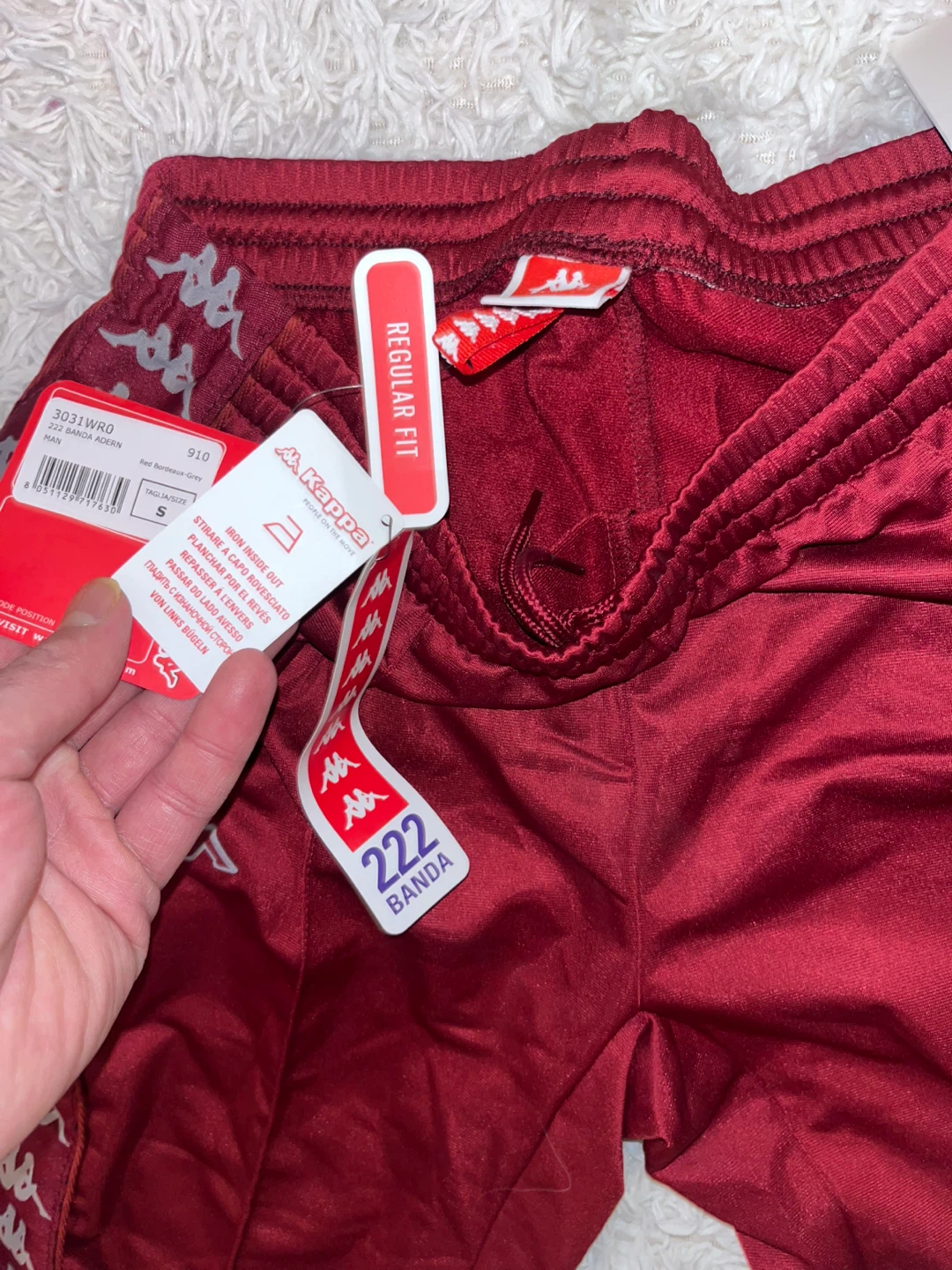 Kappa 222 Banda Rastoria Track Pants - Small - photo 3