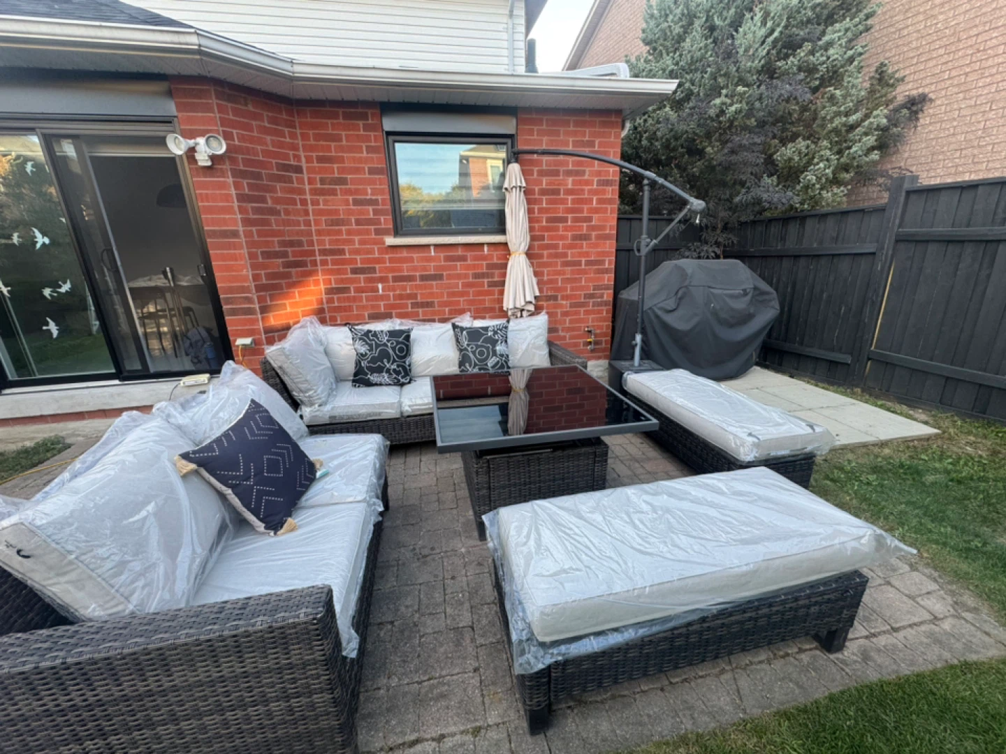 Outdoor Patio Set with Cushions & Table - photo 2