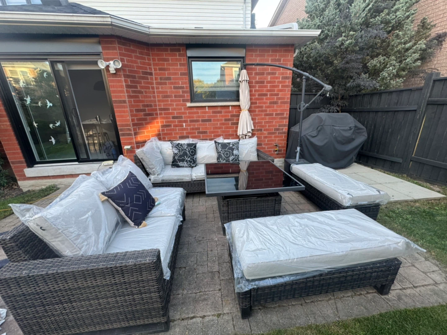 Outdoor Patio Set with Cushions & Table - photo 4