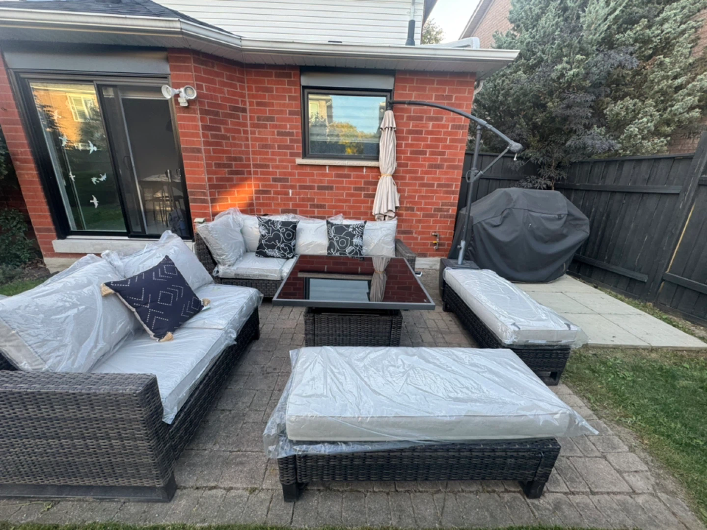 Outdoor Patio Set with Cushions & Table - photo 5