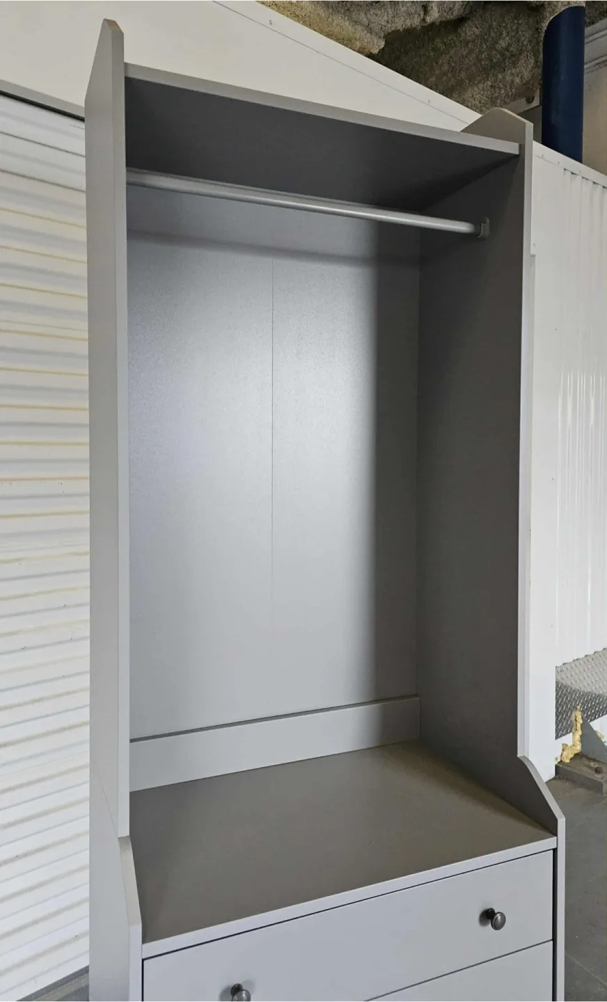 Light Grey 3 drawer wardrobe storage image indicator(3)
