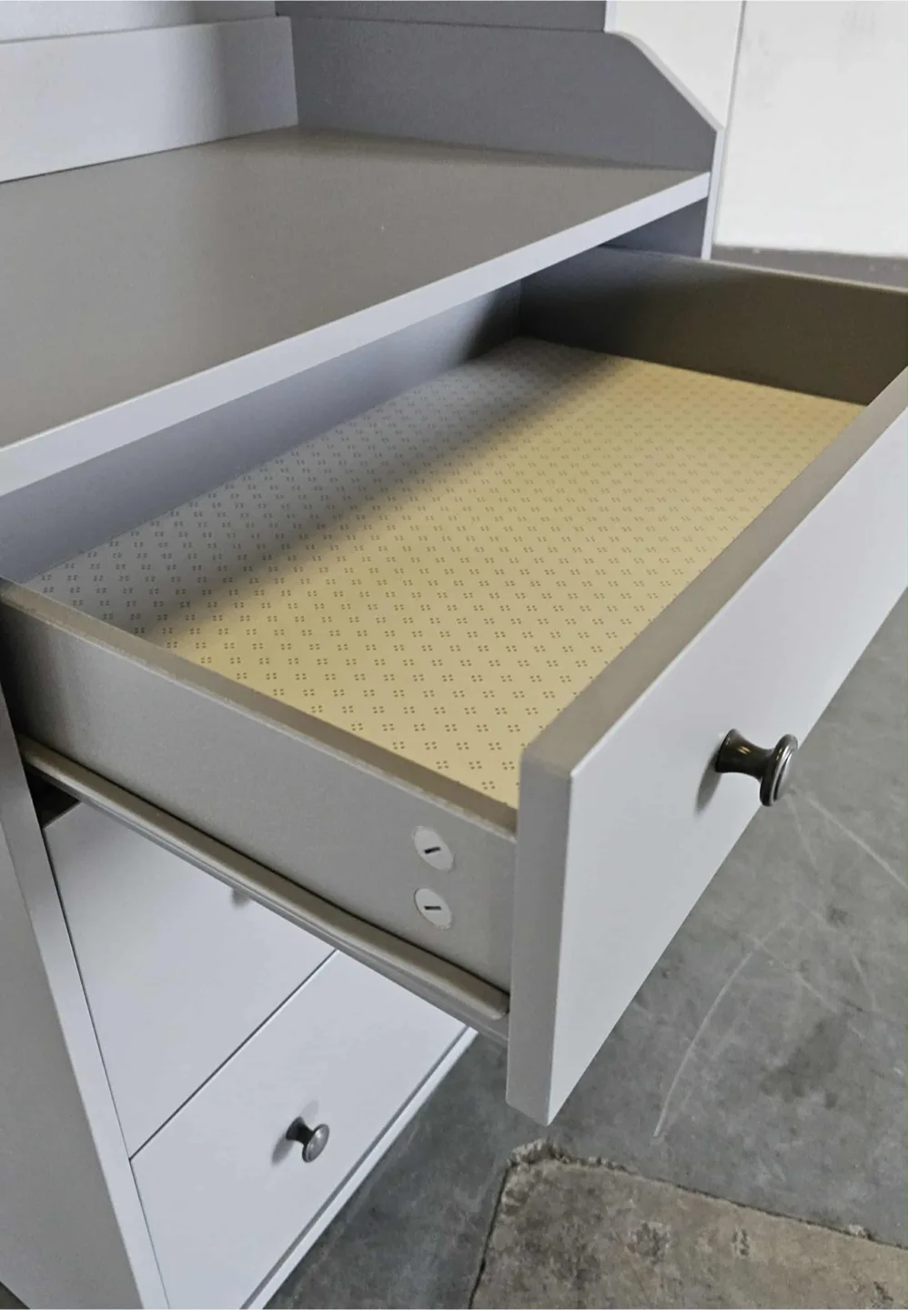 Light Grey 3 drawer wardrobe storage image indicator(4)