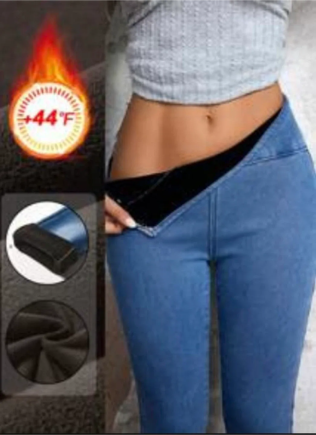 Fleece Lined Denim Jeans thumbnail