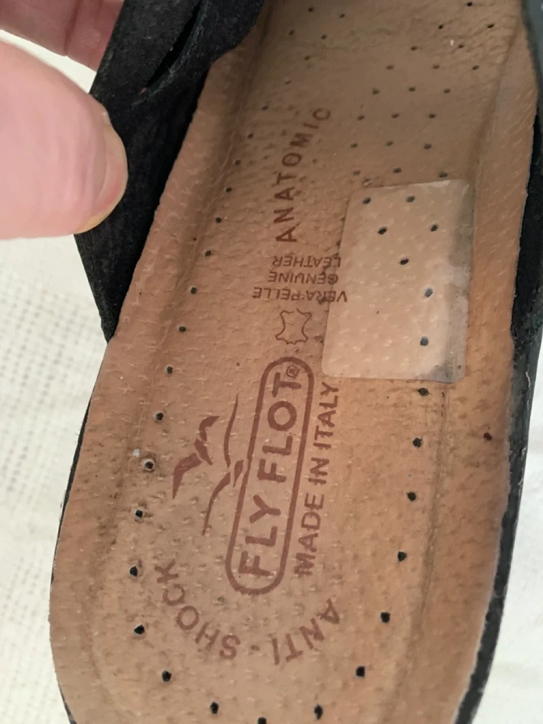 Fly Flot Black Leather Sandals - Size 40 Moving sale Negotiable image indicator(3)