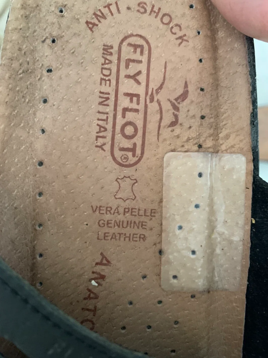 Fly Flot Black Leather Sandals - Size 40 Moving sale Negotiable image indicator(6)