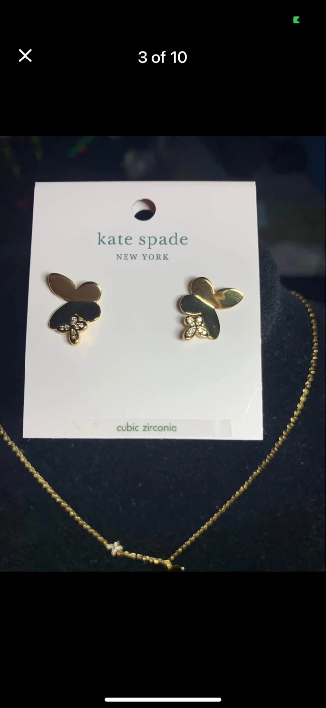 Kate Spade Butterfly Necklace & Earrings Set - photo 3