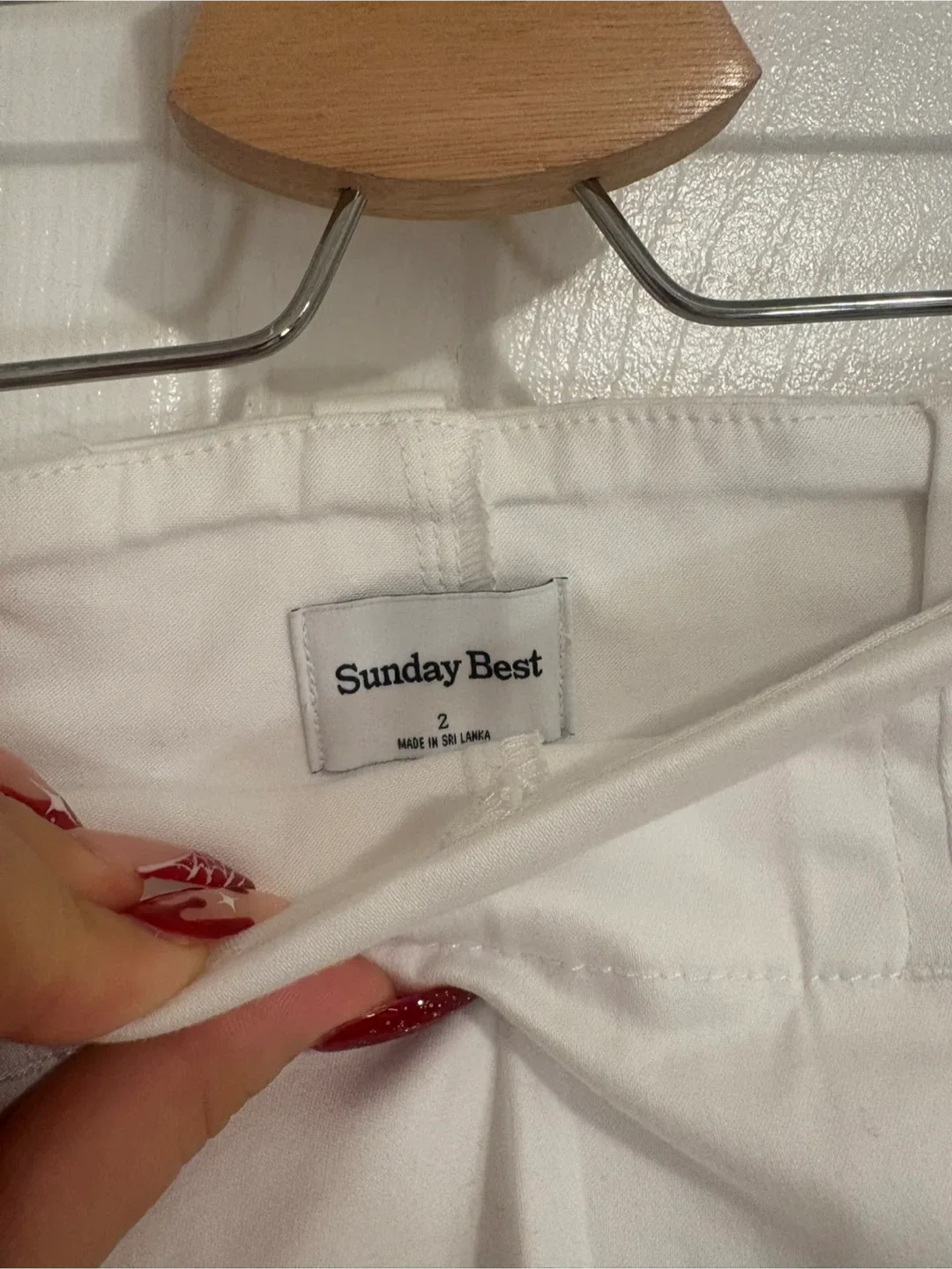 Sunday Best White Mini Skirt - Size 2 image indicator(3)