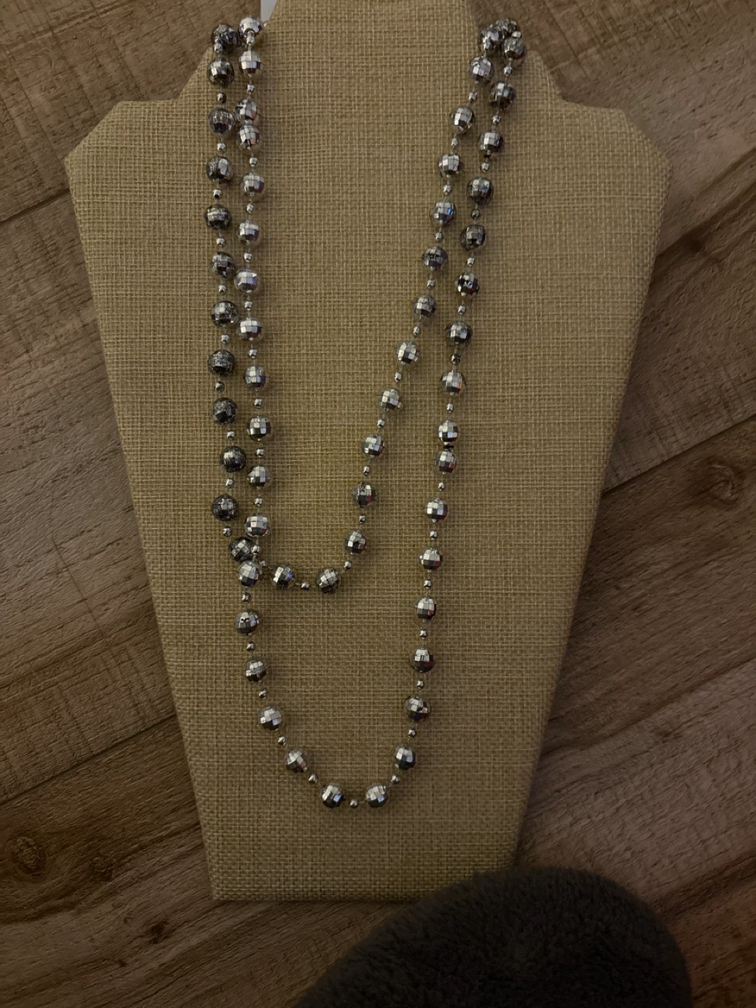 Silver Beaded Necklace