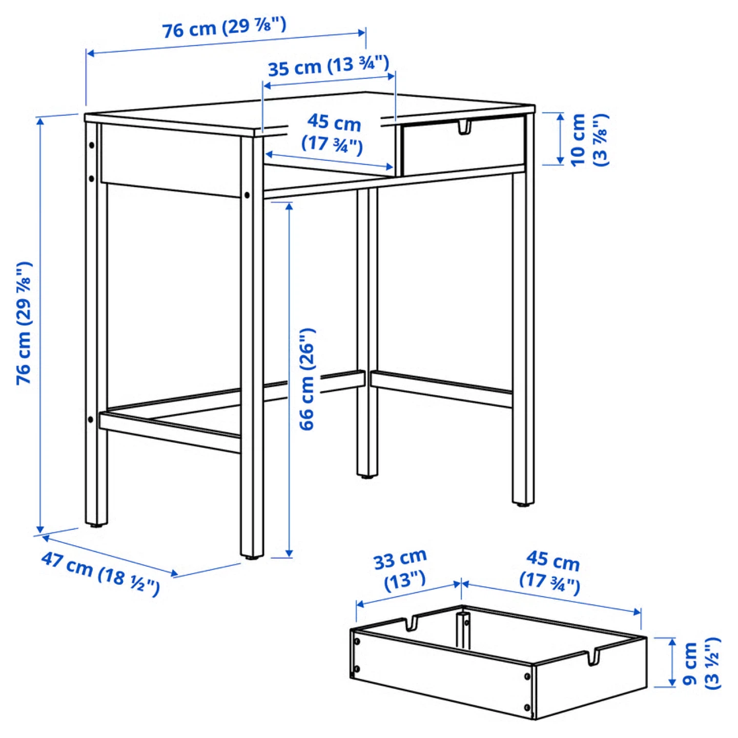 Wood Dressing Table (IKEA NORDKISA) - photo 5
