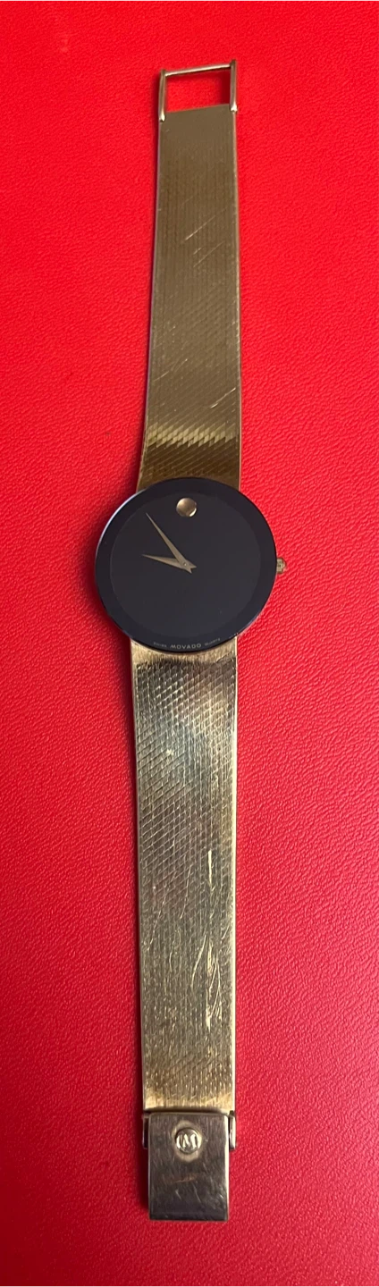 Custom Made 14kt Gold Men’s Movado Watch…