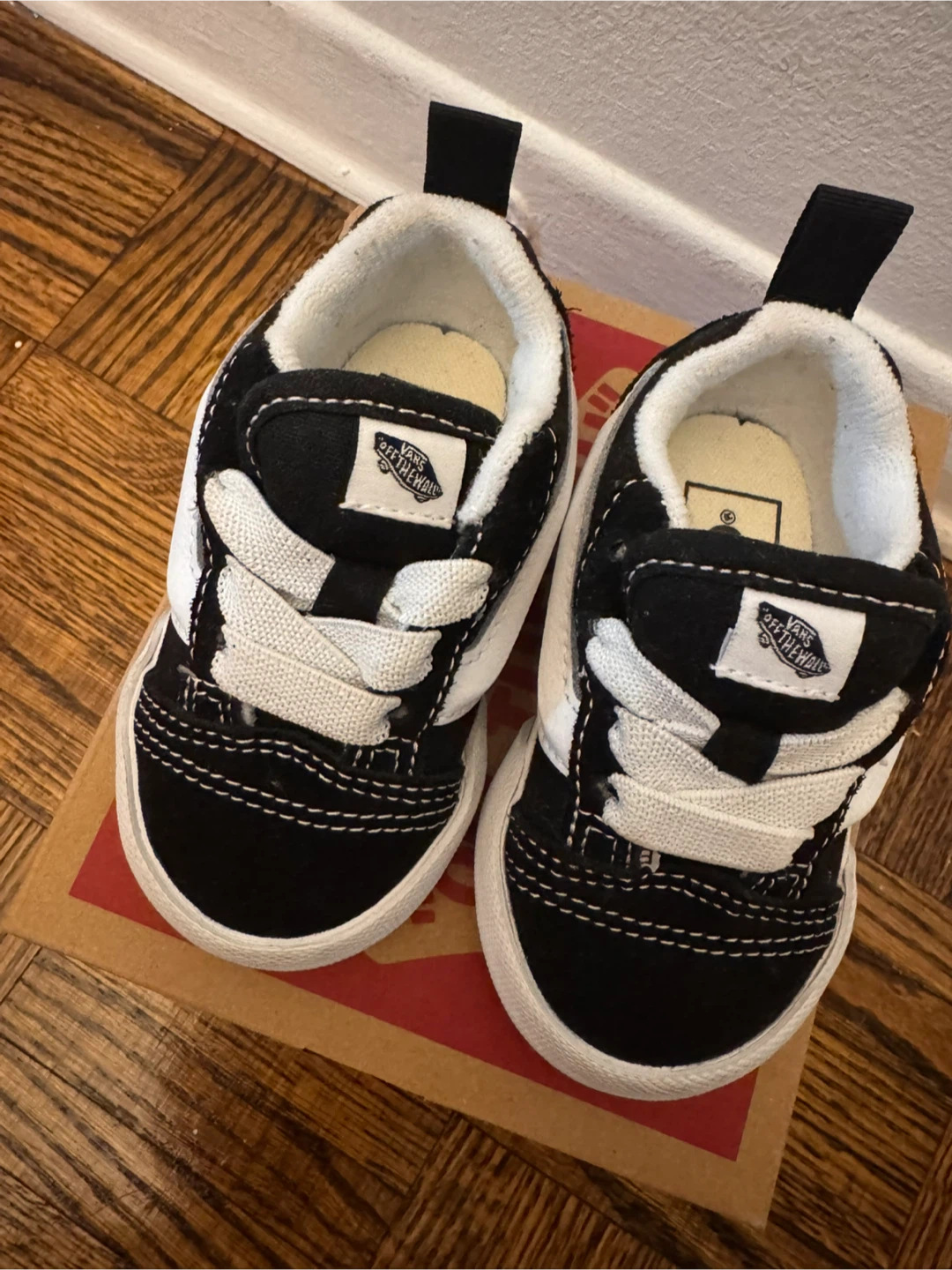 Vans Knu Skool Elastic Lace Toddler Shoes Size 4C - photo 2