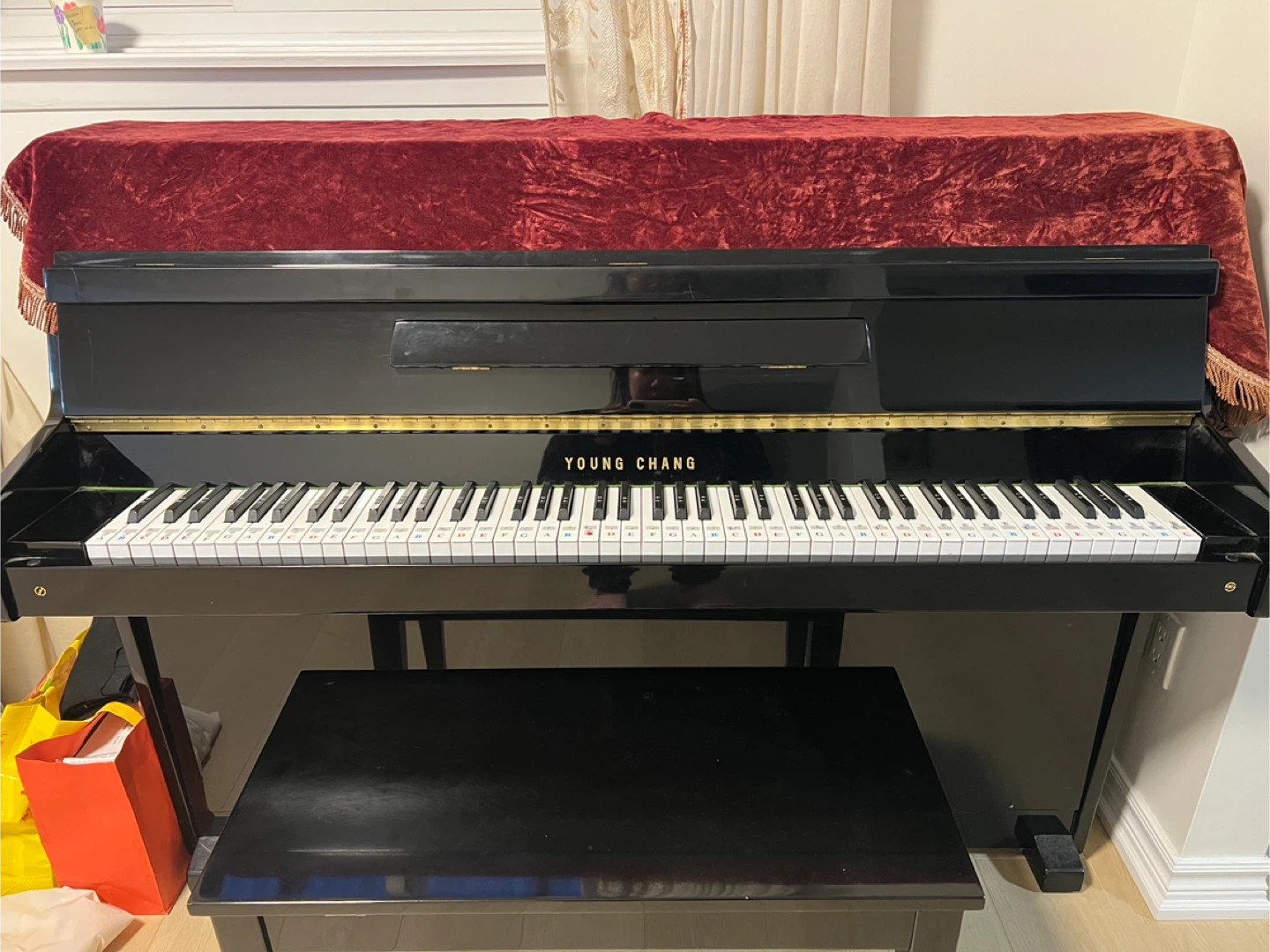 Young Chang Upright Piano with Bench - photo 3