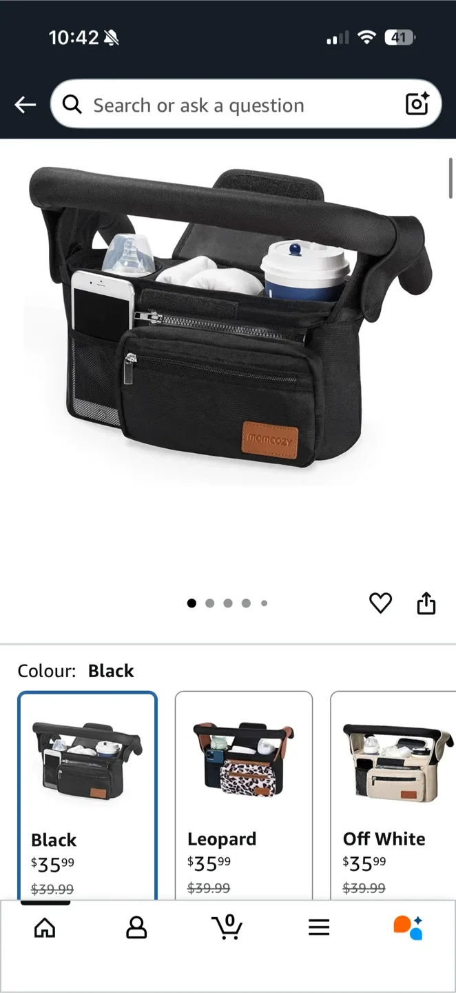 EUC Stroller Organizer Bag - Black image indicator(6)