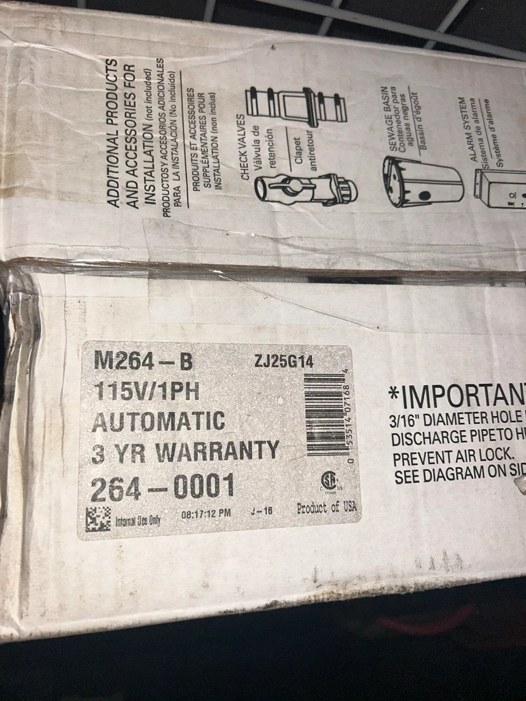 Zoeller Waste-Mate Submersible Sewage Pump M264-B image indicator(6)