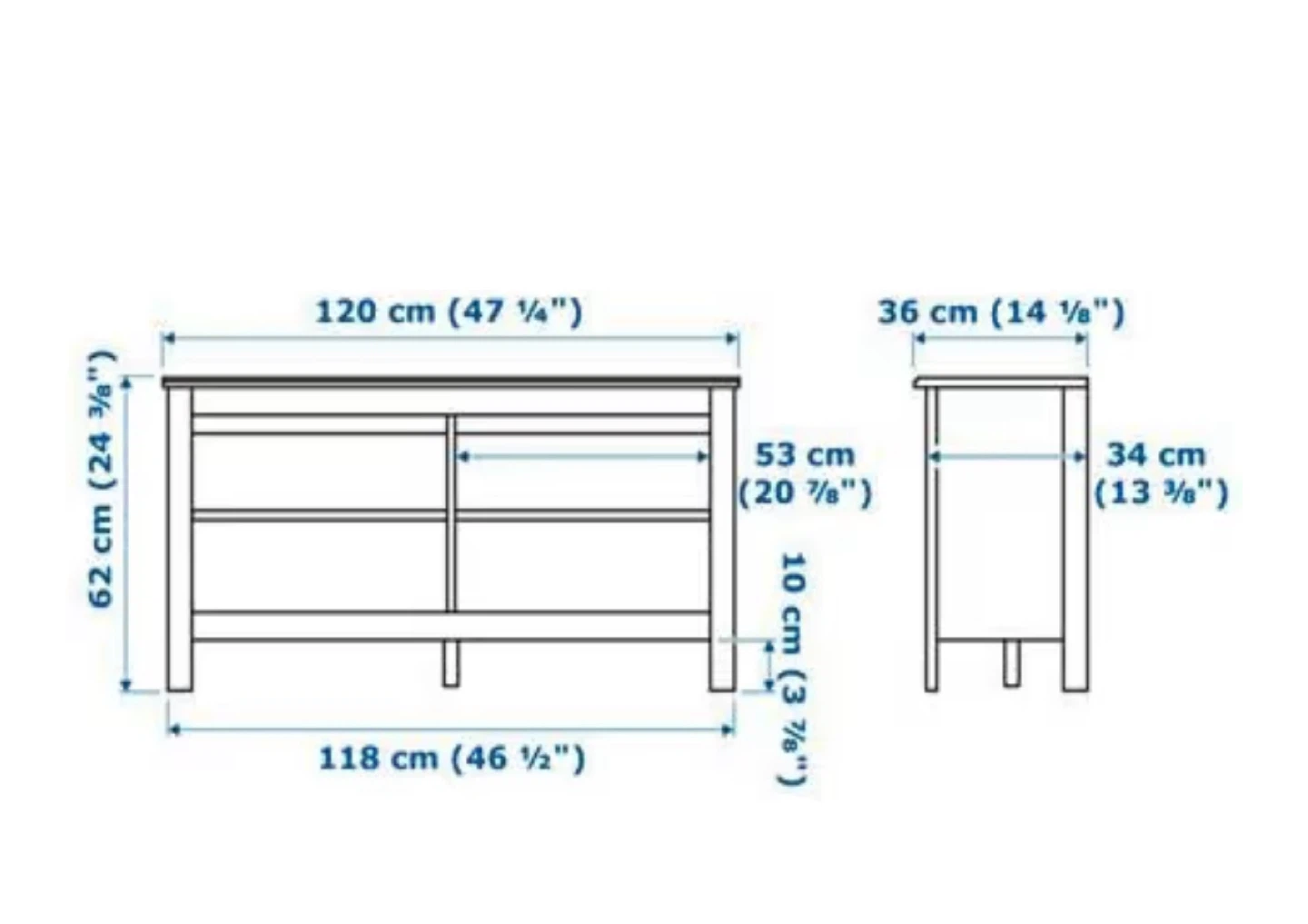 IKEA TV stand, dark brown - photo 3