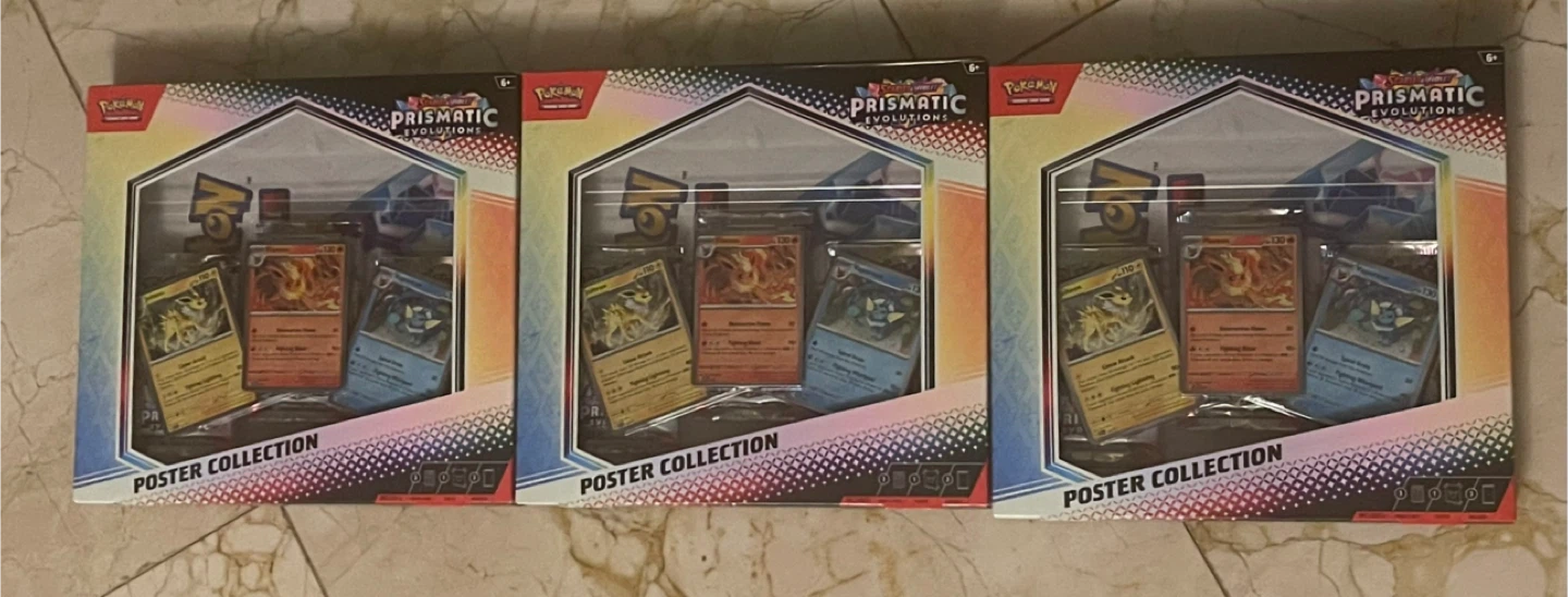 Pokemon Prismatic Evolutions Poster Collection