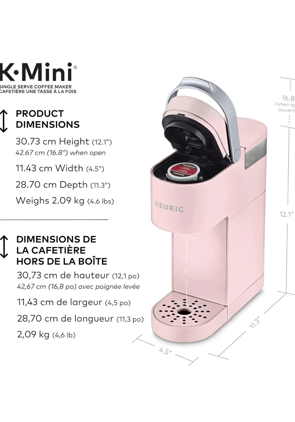 Keurig K-Mini Single Serve Coffee Maker - Pink image indicator(2)