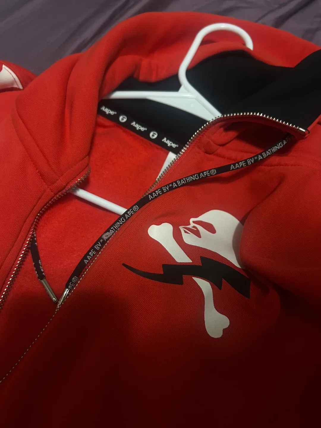 Aape by A Bathing Ape Red Full Zip Hoodie XS image indicator(6)