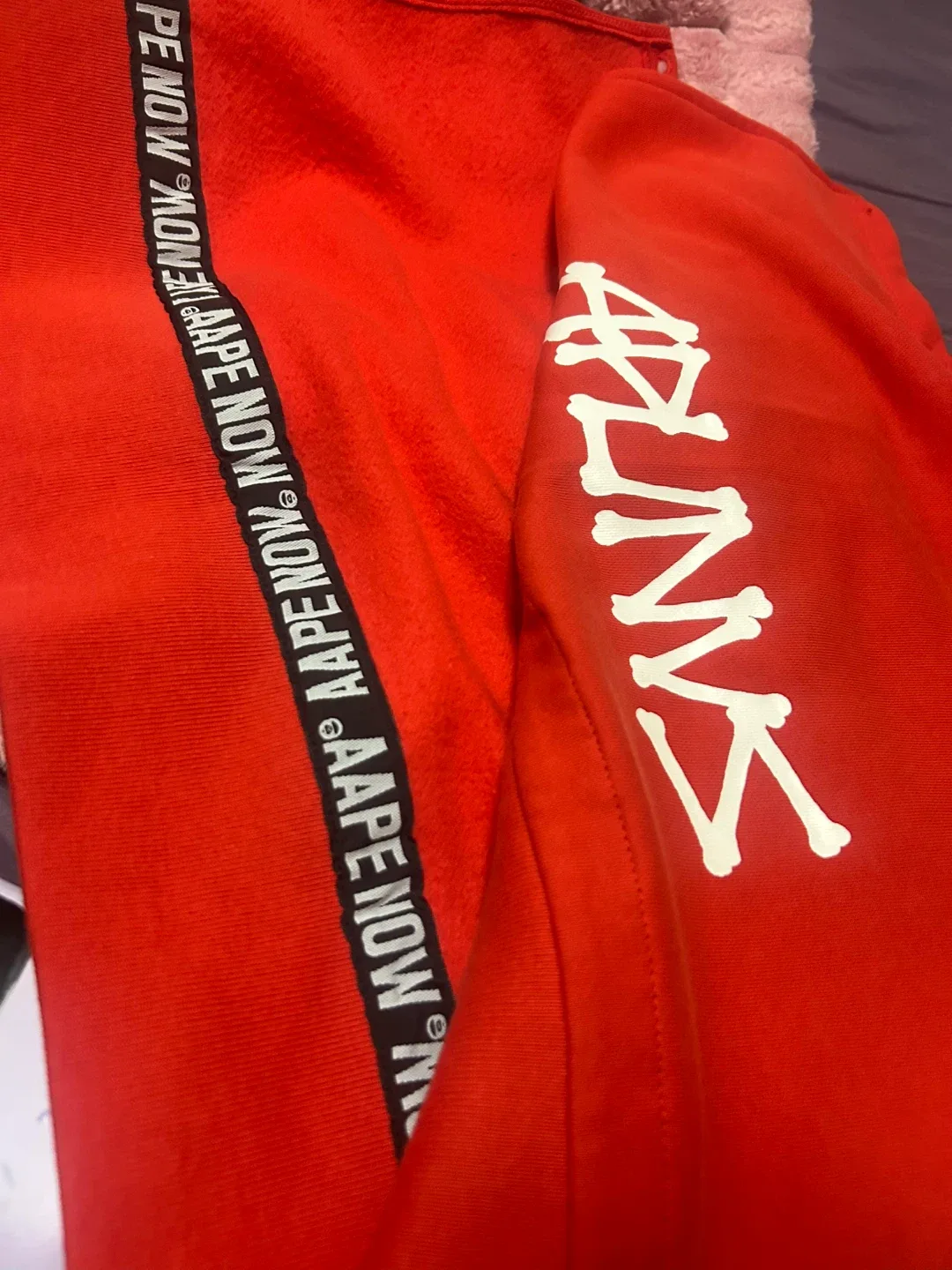 Aape by A Bathing Ape Red Full Zip Hoodie XS image indicator(7)