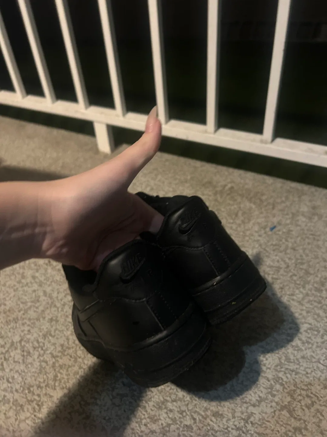 Nike Air Force 1 Black Shoes image indicator(3)