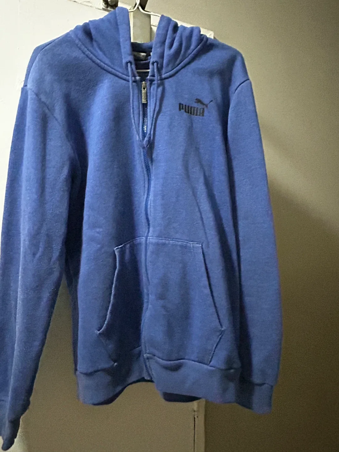 Puma Blue Zip-Up Hoodie - Size M image indicator(2)