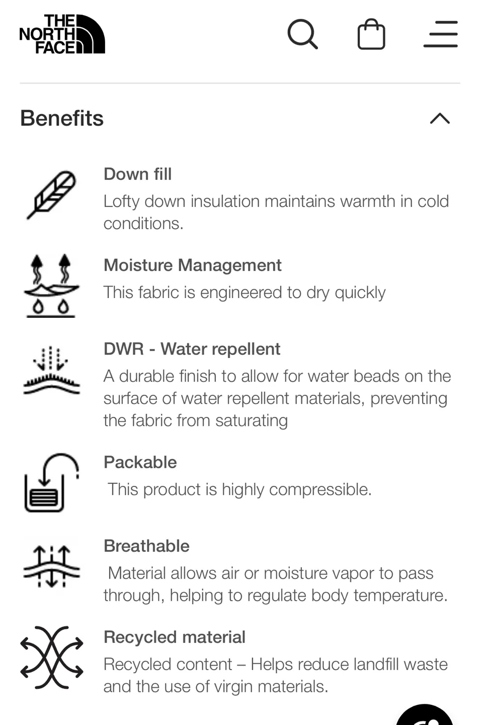 (Retail $486)New The North Face 1996 Retro Nuptse Down Jacket image indicator(9)